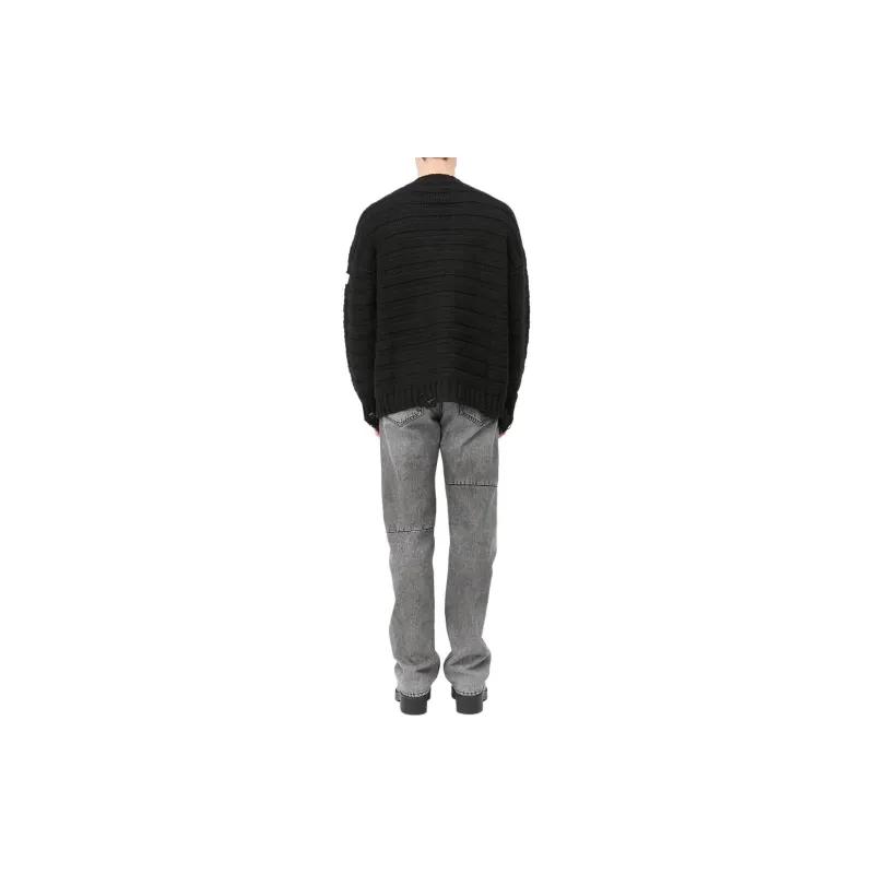 MM6 Maison Margiela Distressed Knit Cardigan-2