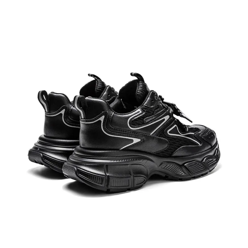 NAUTICA Cushioning Anti-Slip Wear-Resistant Breathable Height Increasing Low-Top Chunky Sneakers Unisex Silver-13