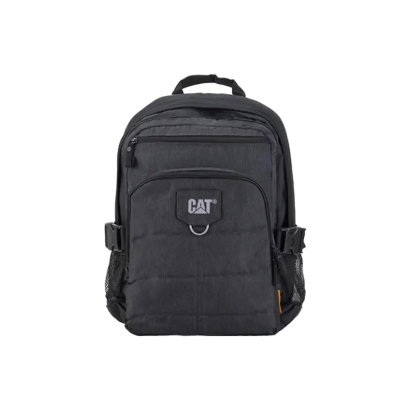CAT Polyester Backpack Medium Size Unisex Gray Black-0
