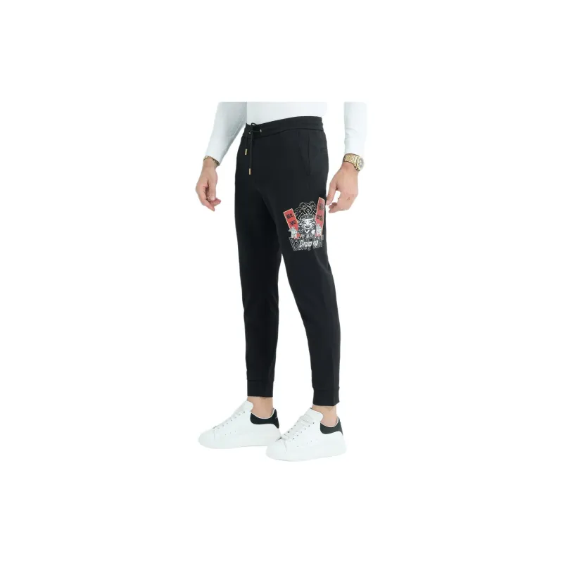 Raidy Boer Casual Pants Men's Black-3