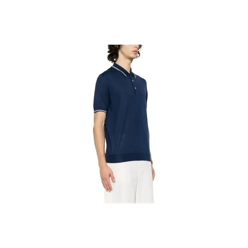 FEDELI Eton Short sleeve Polo Shirt-3
