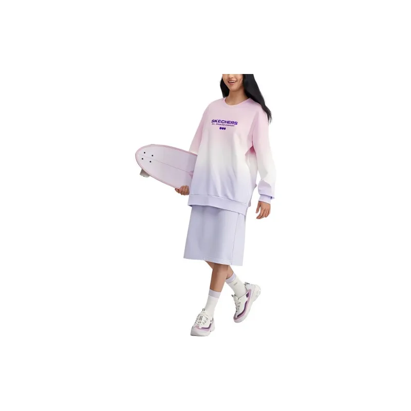 Skechers Sweatshirt Unisex Pink Purple Gradient-2