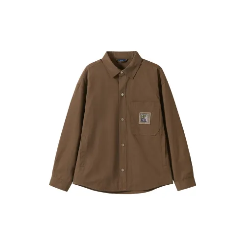 HALEBOSS Jackets Men Coffee