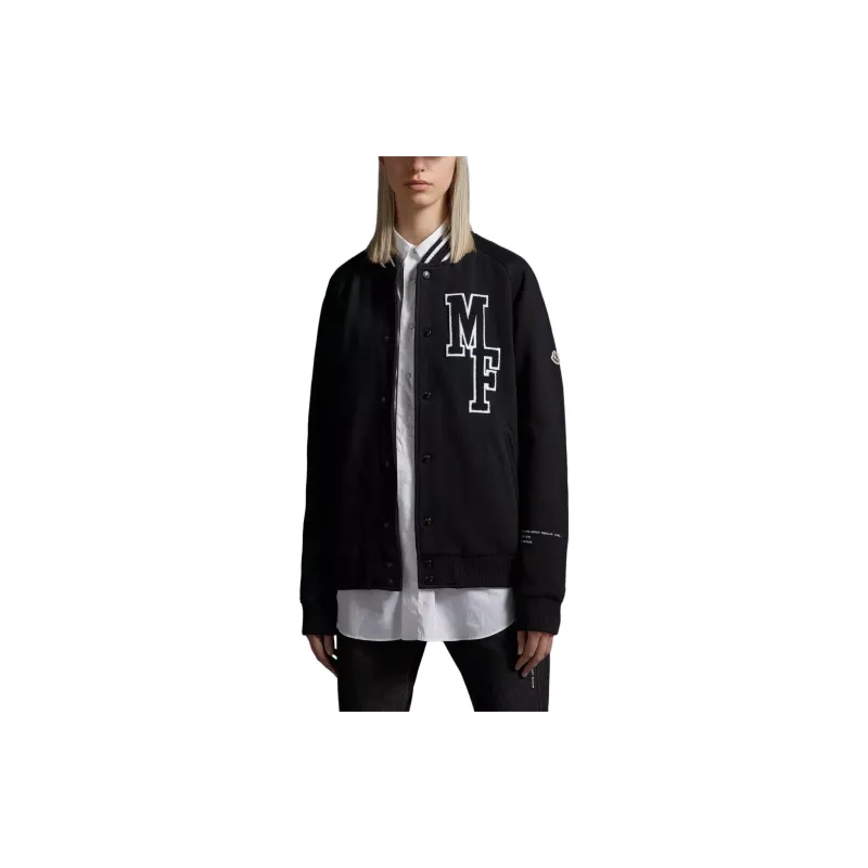 Fragment Design X Moncler Baseball Jerseys Unisex Black-2