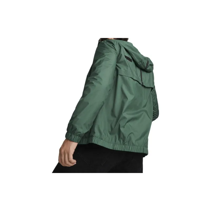 PUMA ACTIVE Essentials Solid Windbreaker Jacket Men's Green-4