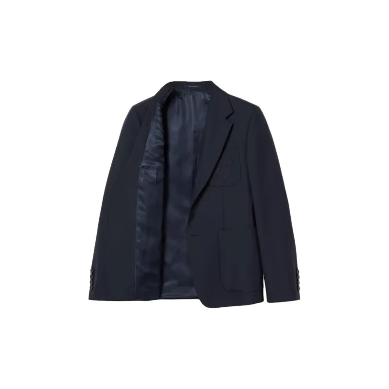 GUCCI Logo Embroidered Single Breasted Jacket-1