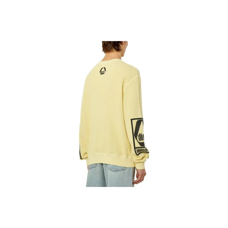 DIESEL Sweatshirts Men Yellow-3