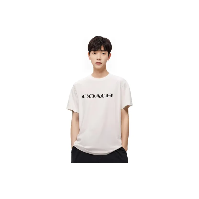 COACH T Shirts Men White-7