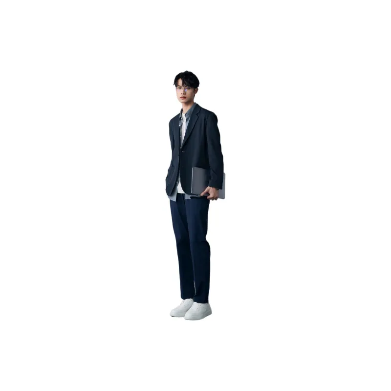 MIANXIANSHENG Business Suit Men's Deep Navy Blue-2