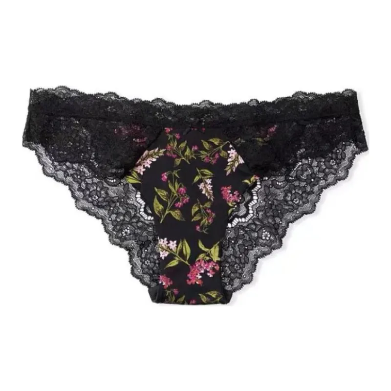 Victoria's Secret Underpants Women's 1 Pack Black Floral-0