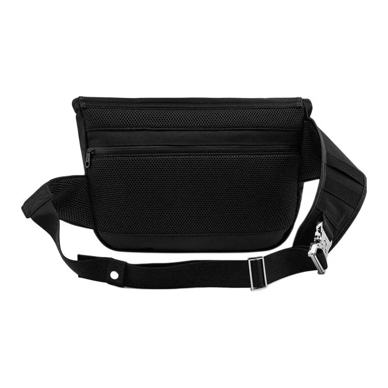 LACOSTE Canvas Canvas Bag Messenger Bag Shoulder Bag Crossbody Bag Medium Size Unisex Black-1