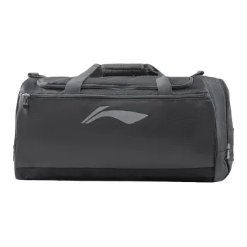 LiNing Fitness Series Polyester Crossbody Bag, Shoulder Bag, Gym Bag Tubas Unisex Black & Gray