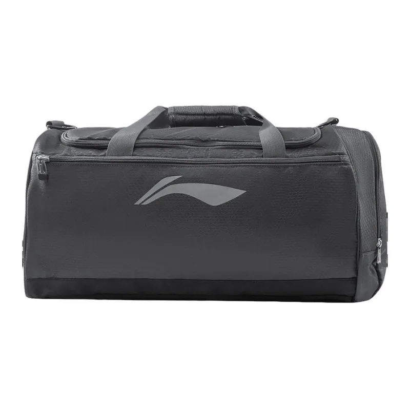 LiNing Fitness Series Polyester Crossbody Bag, Shoulder Bag, Gym Bag Tubas Unisex Black & Gray-0