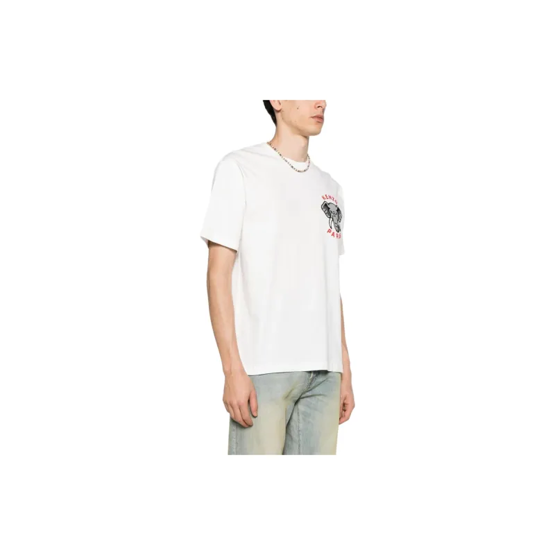 KENZO Elephant Printed Crewneck T Shirt-10