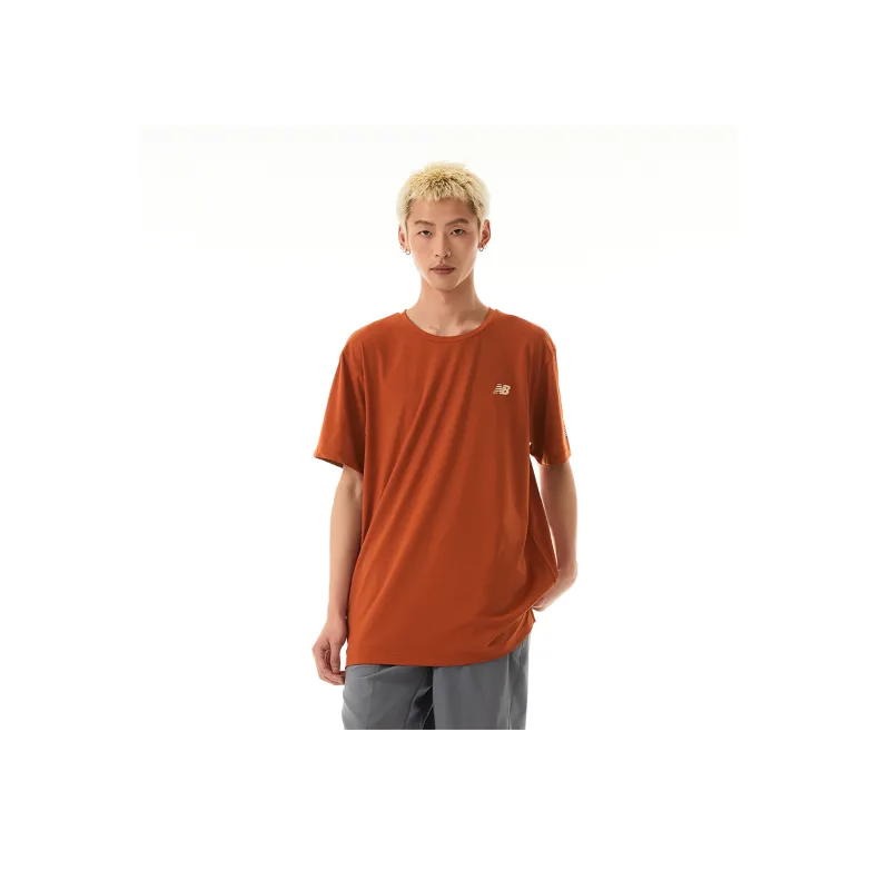 New Balance T Shirt Unisex Orange-6