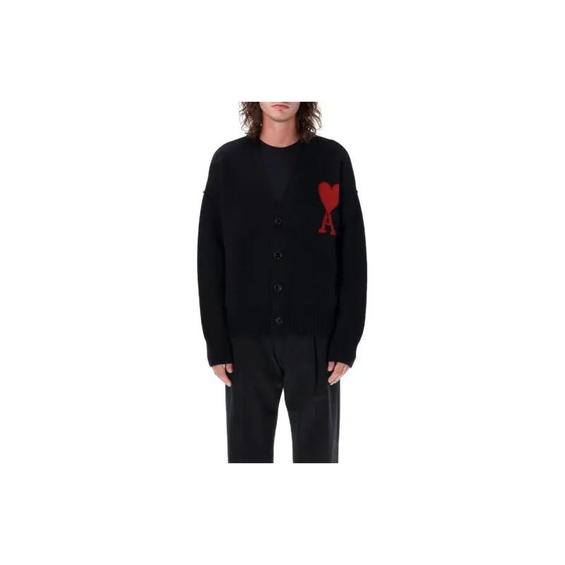 Ami Paris Ami De Coeur Cardigan-1