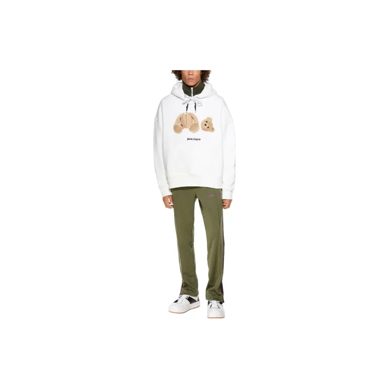 PALM ANGELS Embroidery Bear Hoodie-6