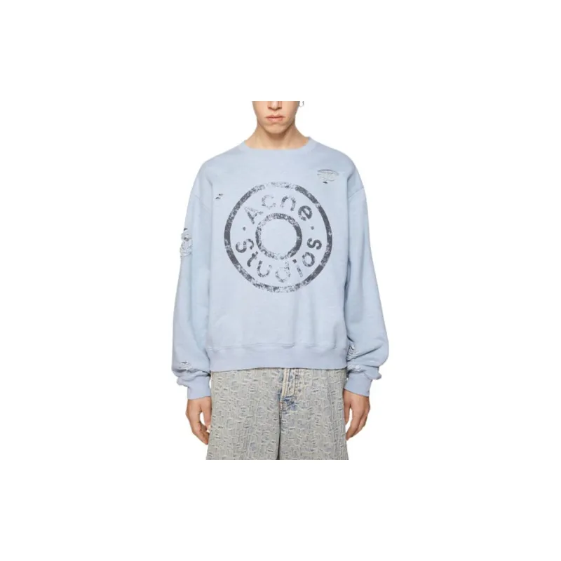 Acne Studios Distressed Logo Printed Sweatshirt-1