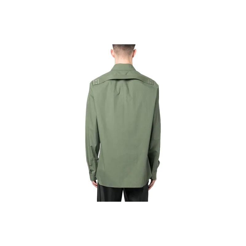 RICK OWENS Drawstring Bottom Shirt-2