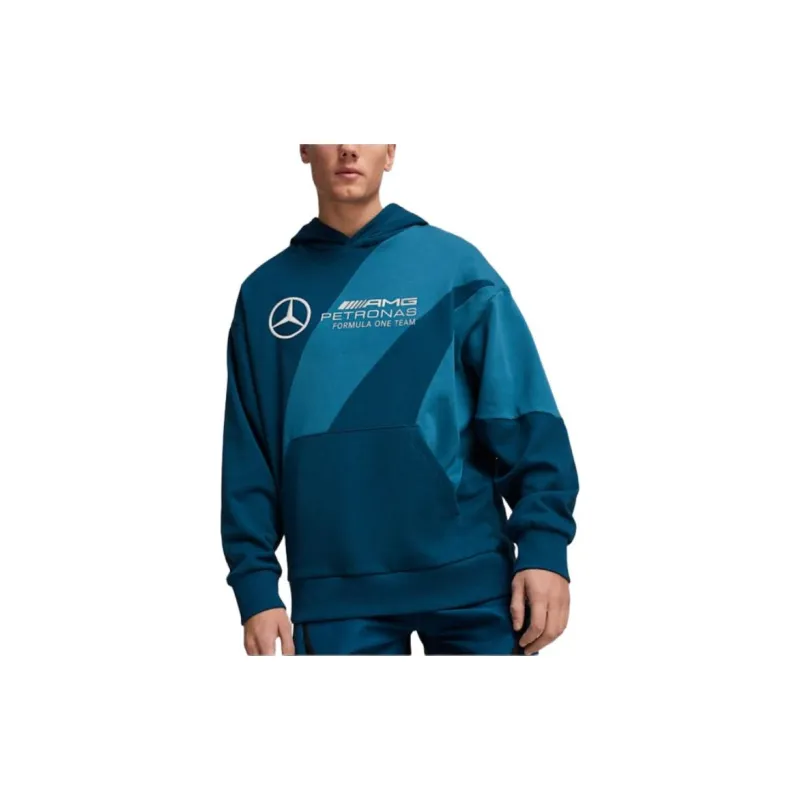 PUMA Mercedes-AMG Petronas F1 Sweatshirts Men Blue-2