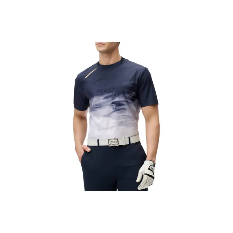 FILA Golf Series T Shirt Men's Blue White-2