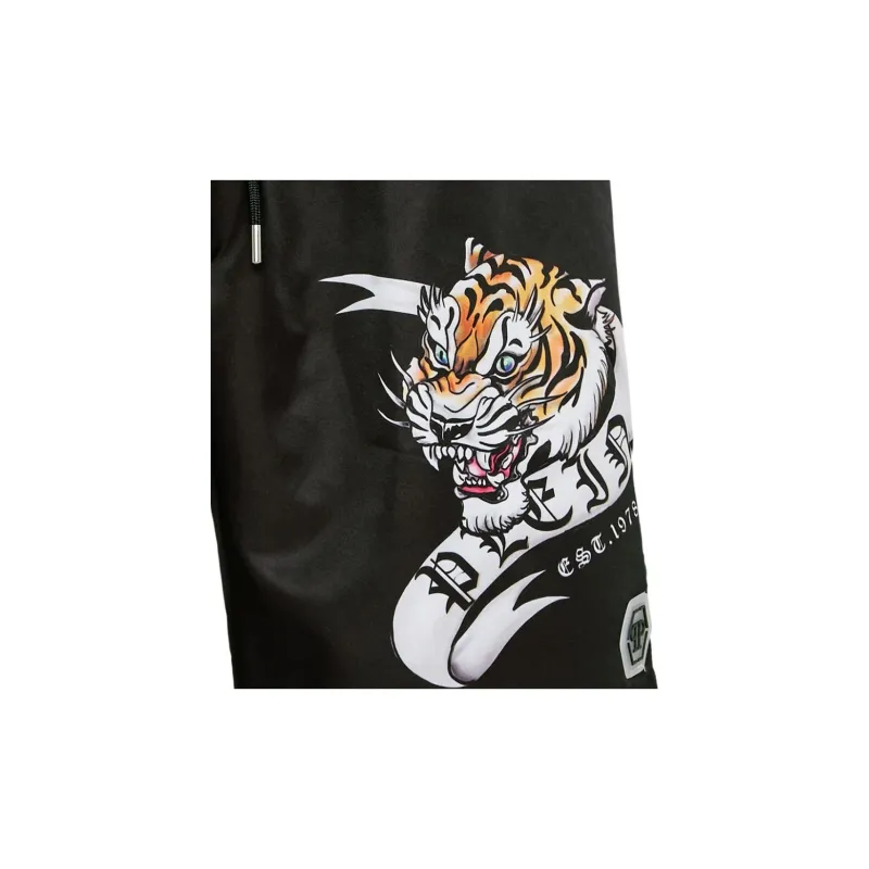 PHILIPP PLEIN Tattoo print Drawstring Swim Shorts-4