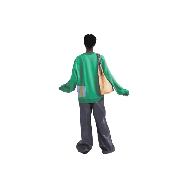 Umamiism x Coca cola Crew Neck Loose Fit Regular Sweatshirt Unisex Green-2