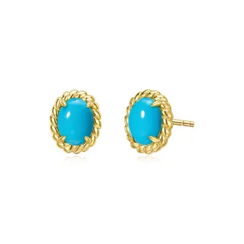 IL&CO. Turquoise Stud Earrings Women's
