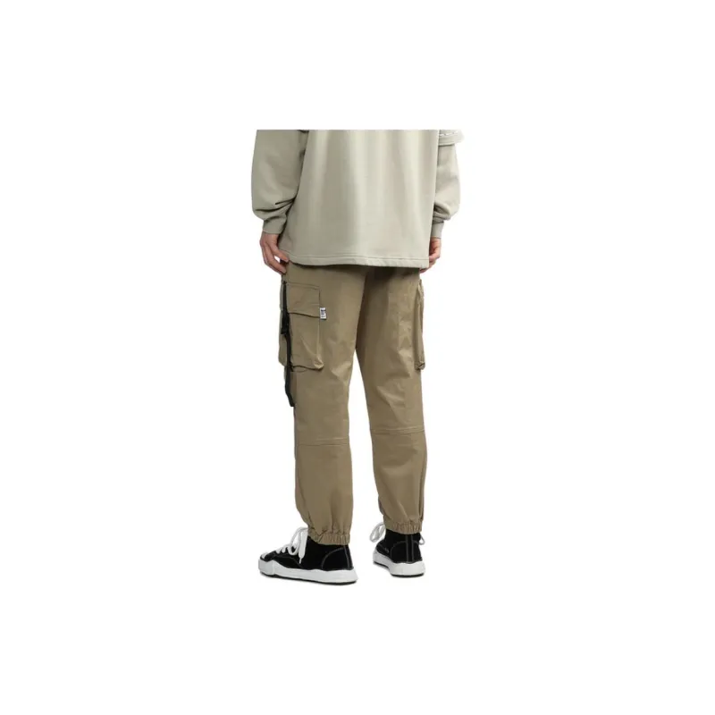 MUSIUM DIV Drawstring Tapered Cargo Trousers-3