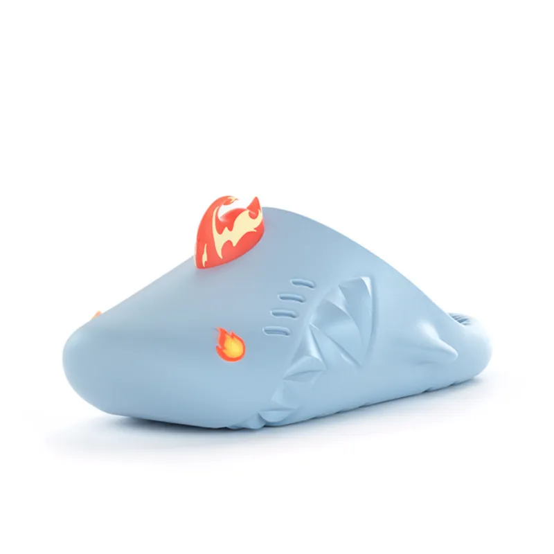 HelloSlippers Sharkicks Mule Fire Monster Closed Toe Slippers Unisex-0