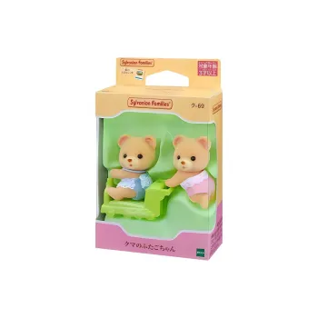 Sylvanian Families Soft And Cute Bear Twins Dolls Plush Doll Small Height