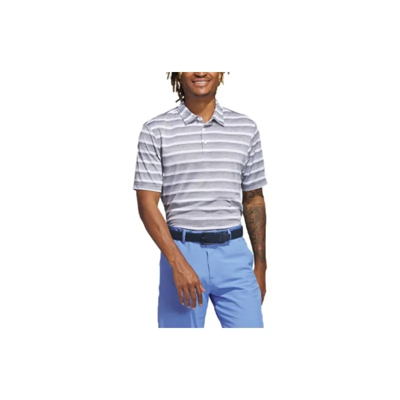 Adidas Free Shipping With AdiClub Two Color Striped Polo Shirt-2