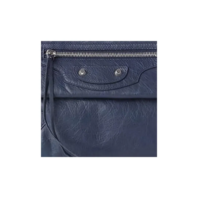 Balenciaga Cow Leather Shoulder Bag Crossbody Bag Women's Blue-5