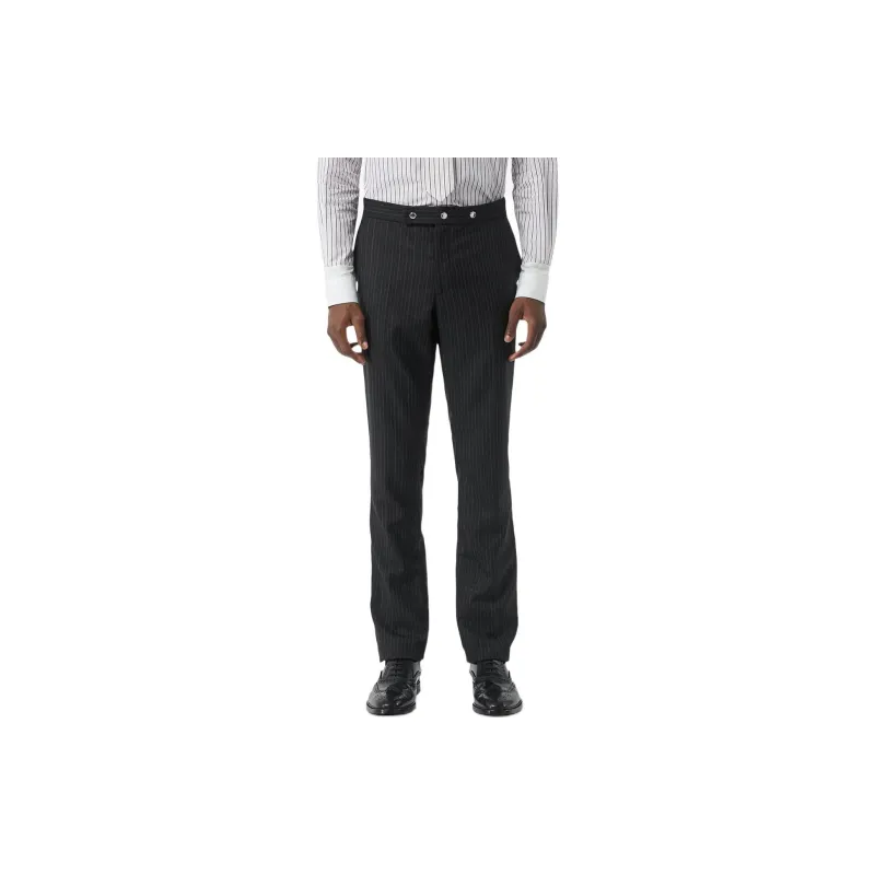 Burberry Pinstriped Wool Trousers-3