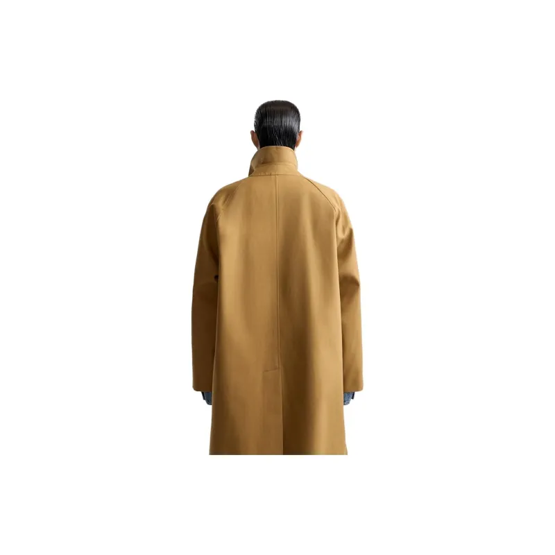 Studio Nicholson X ZARA Studio Nicholson Co-brand Trench Coats Men Khaki-3