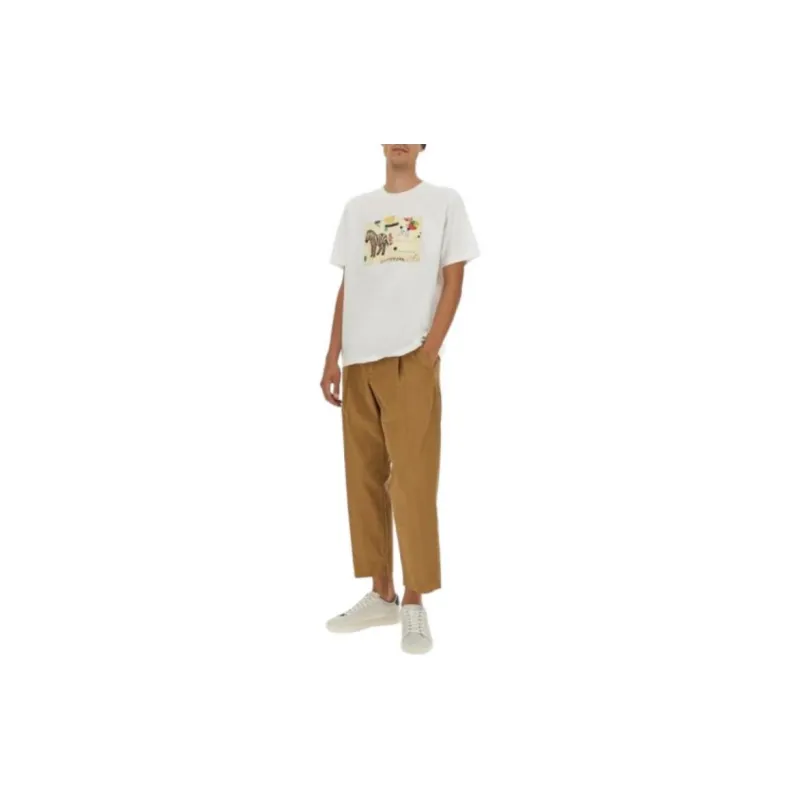 PS By Paul Smith Zebra Card Printed Crewneck T Shirt-1