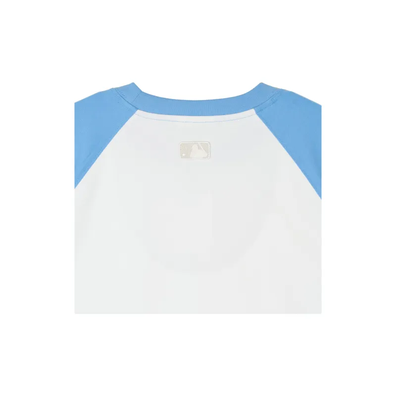 MLB SS24 Raglan Sleeve T Shirt Women's Light Blue-3