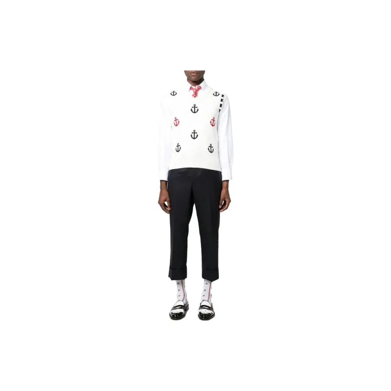 THOM BROWNE Vests Men White-1