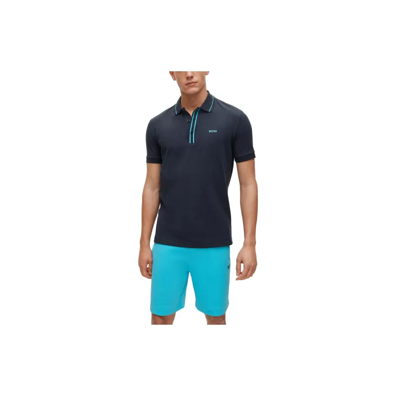 HUGO BOSS Polo Shirts Men Dark Blue-1