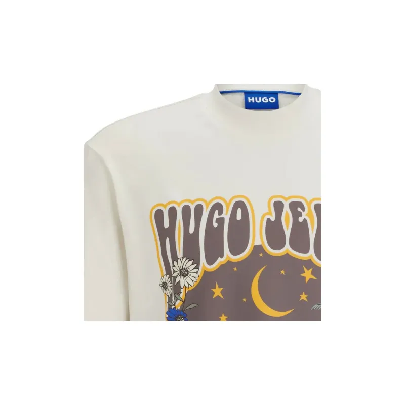 HUGO BOSS SS24 T Shirt Unisex Natural White-4
