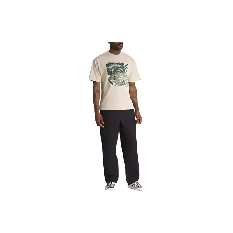 Vans T-Shirts Men Beige-2
