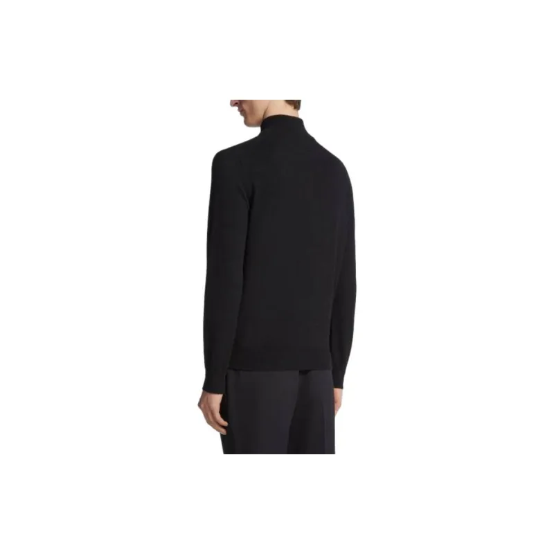 Zzegna Oasi Mock Neck Ribbed Jumper-2