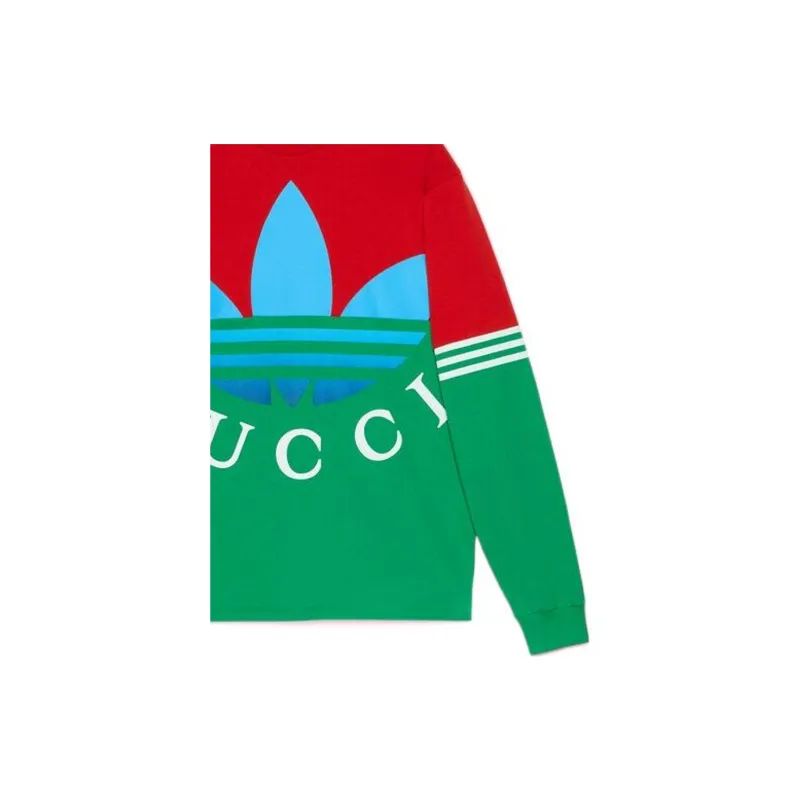 GUCCI x Adidas SS23 T Shirt Men's Green-5
