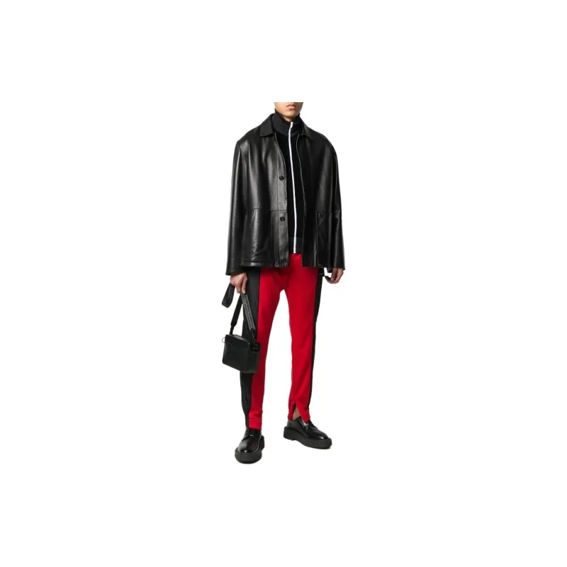 GIVENCHY Casual Pants Men's Black Red-1