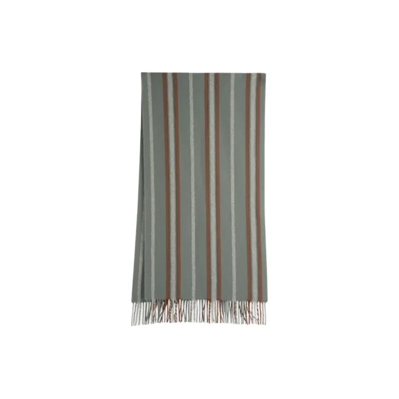 LONGCHAMP Wool Shawls Women's Celadon Green-0