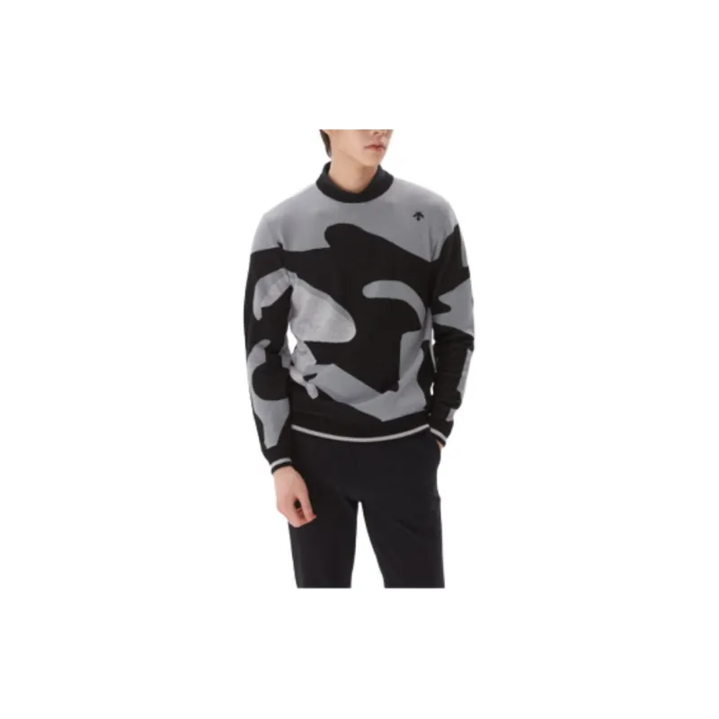 DESCENTE Descente Golf Sweater Men's Black-3