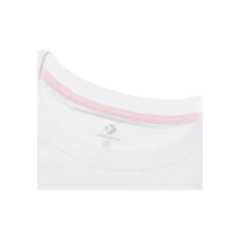 Converse KICKS CREW Drop Shoulder Sleeve T Shirt Women's White-4