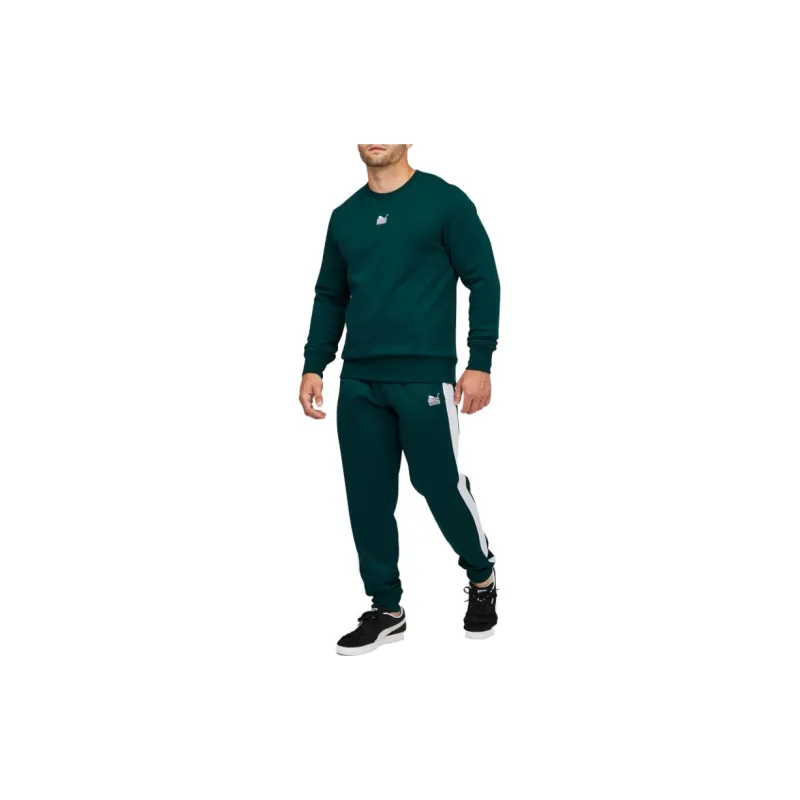 PUMA X TMC HUSSLE T7 Knitted Sweatpants Men Green-2