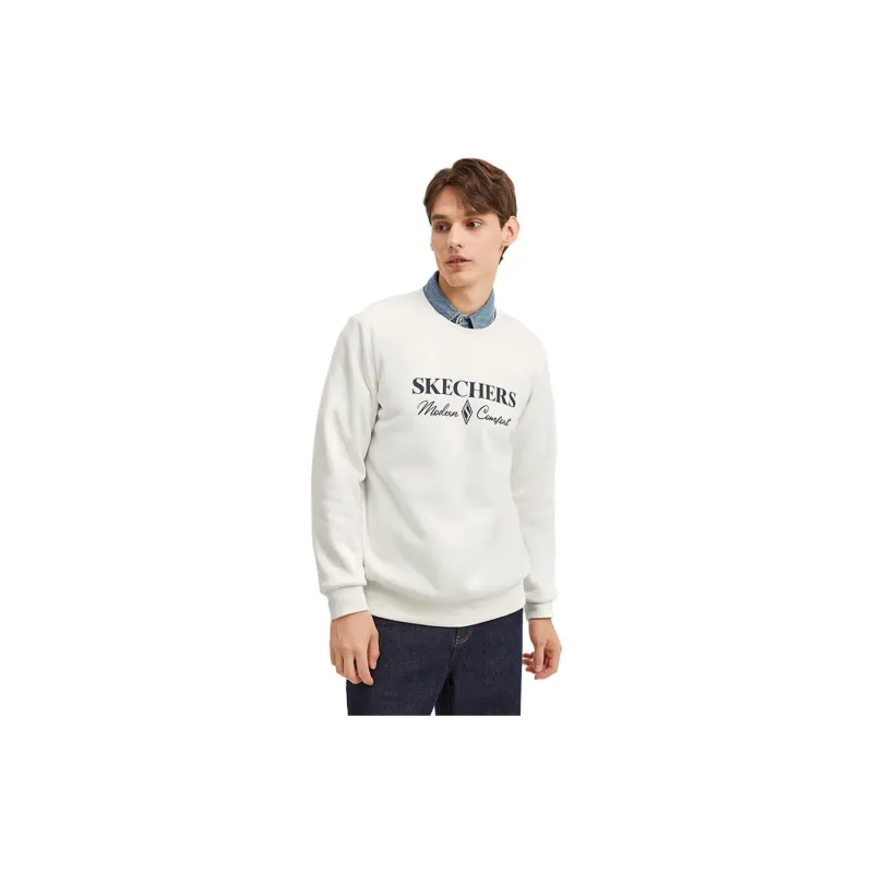 Skechers Diamond Series Sweatshirts Unisex Marshmallow White/0074-2