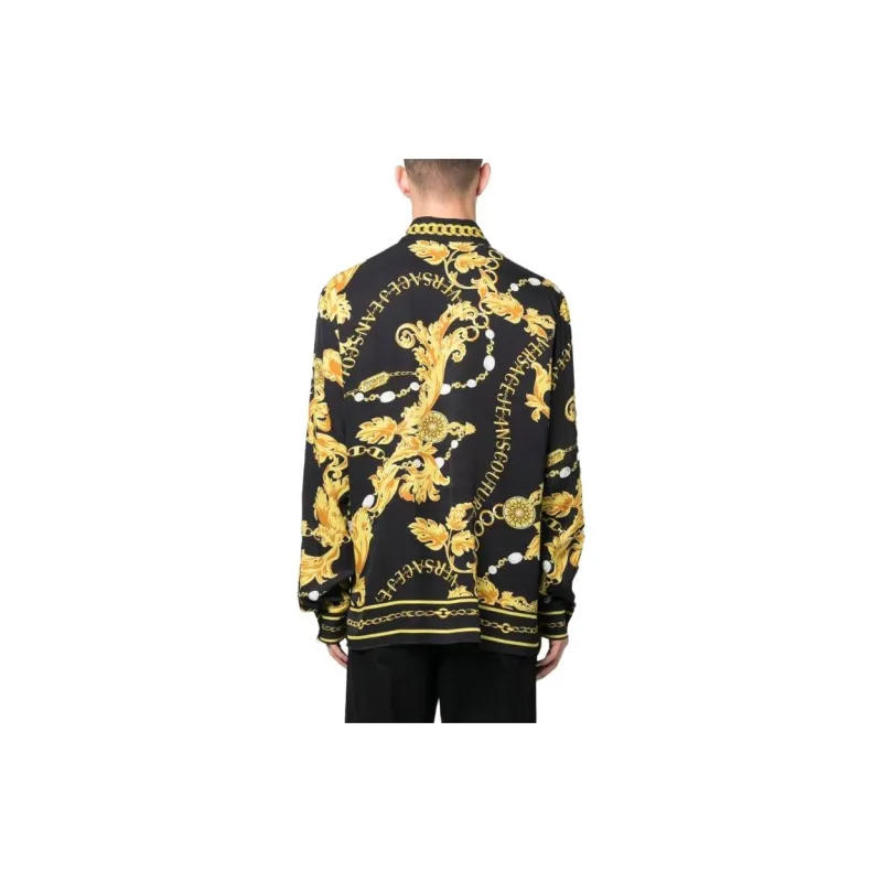 VERSACE JEANS COUTURE Baroque Pattern Button Up Shirt-3